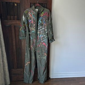 Colorful Paint Splatter Jumpsuit